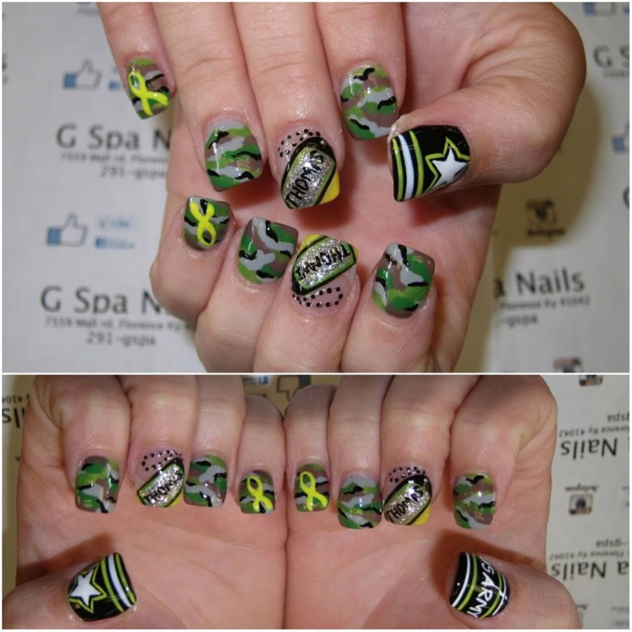 army nail designs Bulan 4 Army Nails designs  Army nails, Army nail art, Camo nails