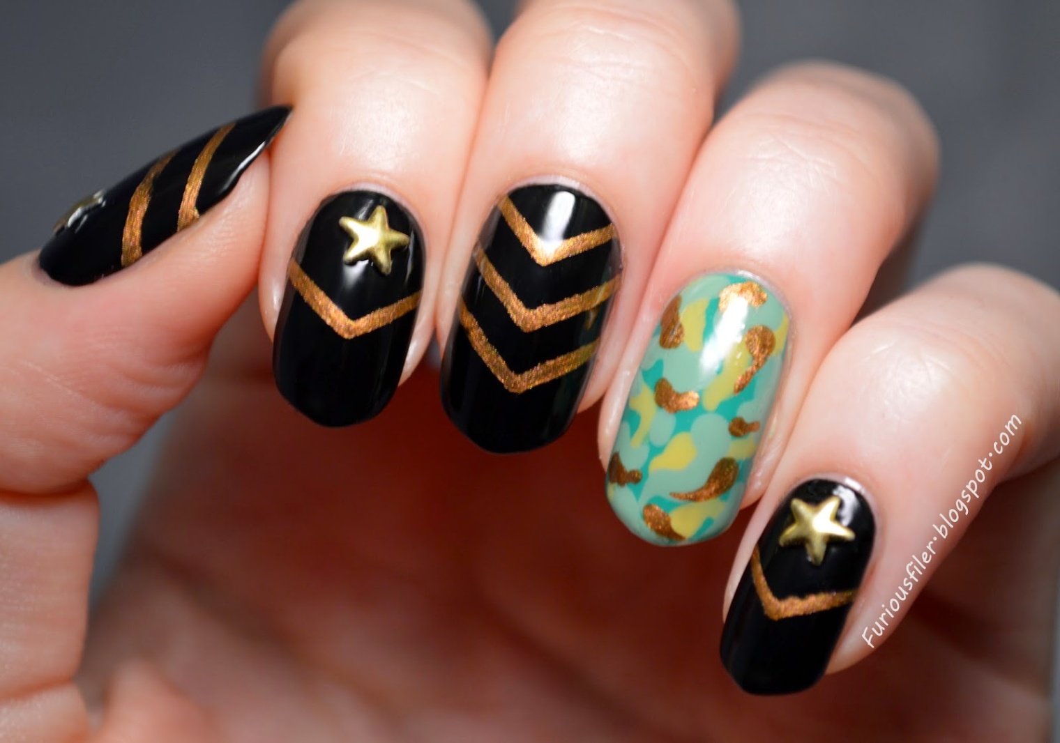 army nail designs Bulan 4 Military nails! - FURIOUS FILER